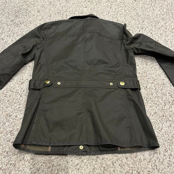 J Crew Downtown Field Jacket Sz XXS 100% Cotton Utility Preppy Y2K Green - Picture 5 of 8